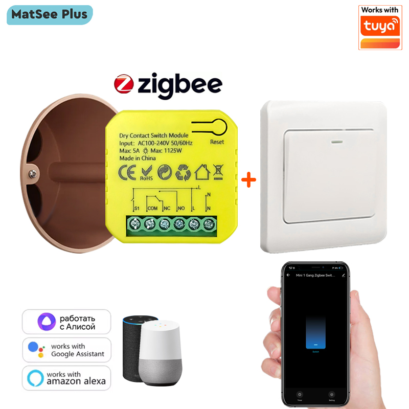 Smart ZigBee Dry Contact Switc - огляд і ціна Smart Home Plus