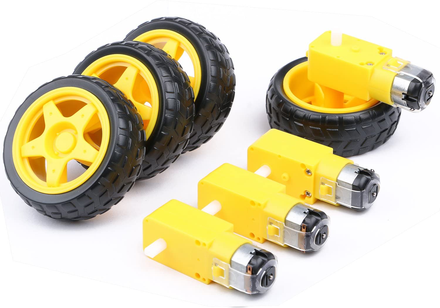 4Pcs DC Electric Motor + Plast - огляд і ціна Smart Home Yellow