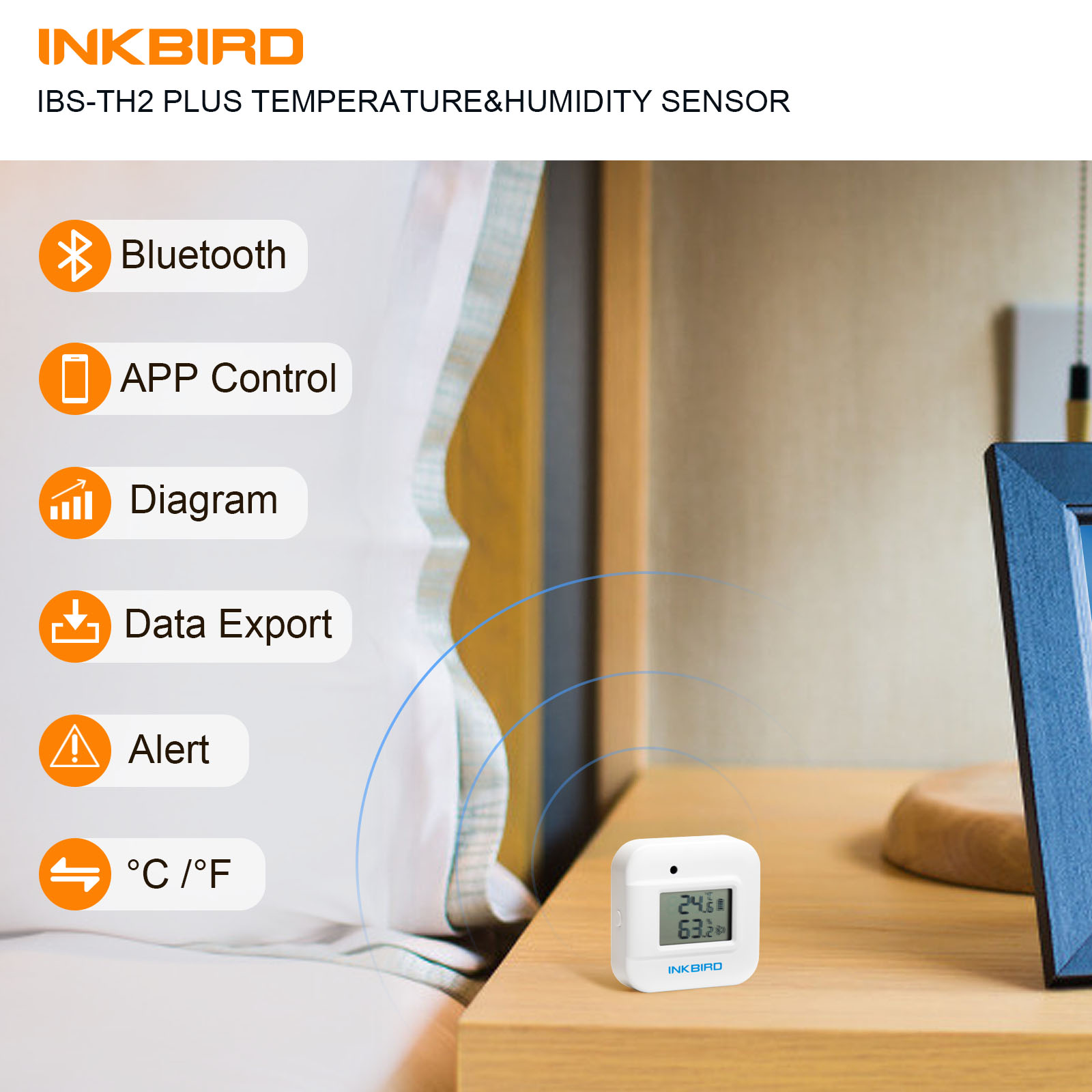 INKBIRD IBS-TH2 Plus Bluetooth - огляд і ціна Smart Home Plus