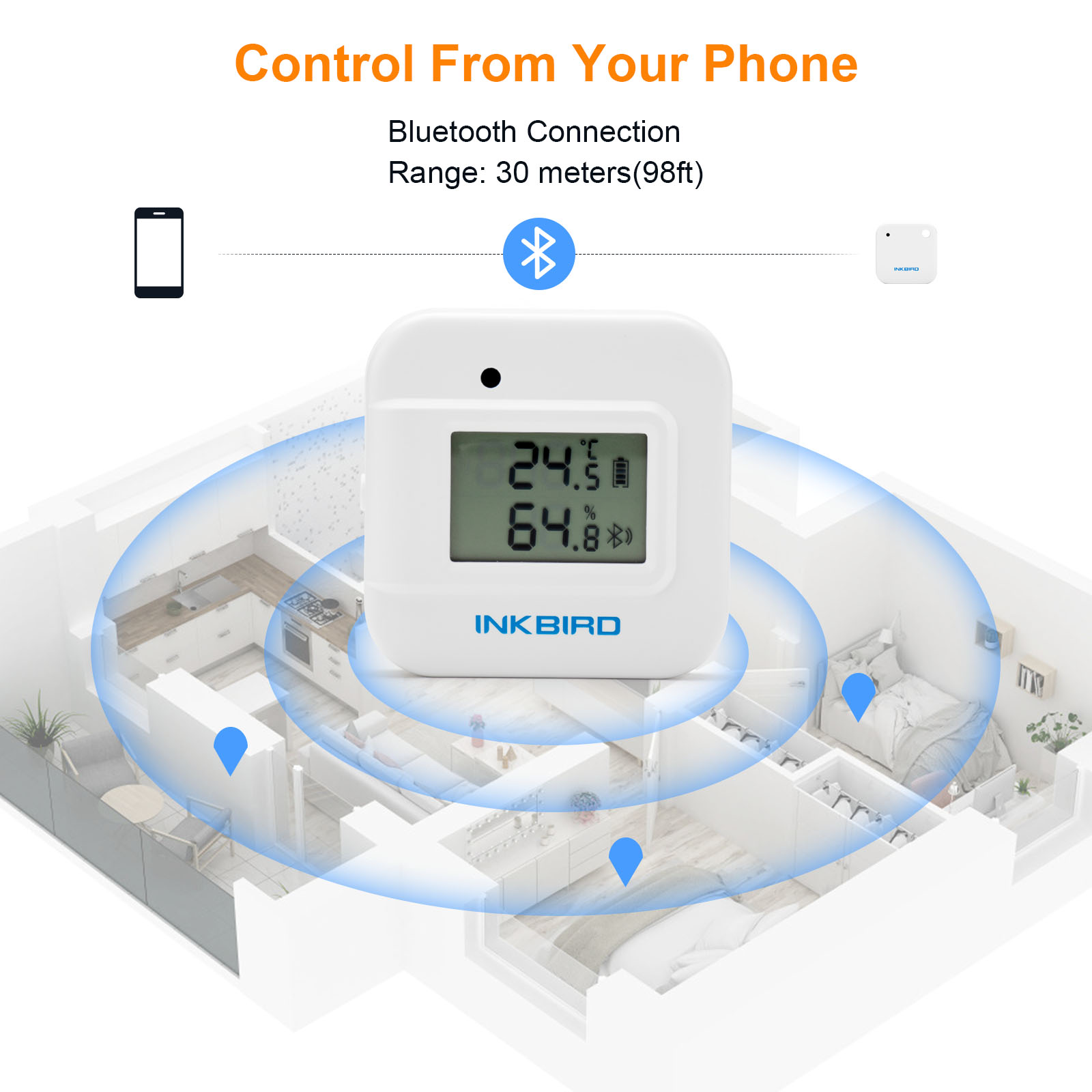 INKBIRD IBS-TH2 Plus Bluetooth - огляд і ціна Smart Home Plus
