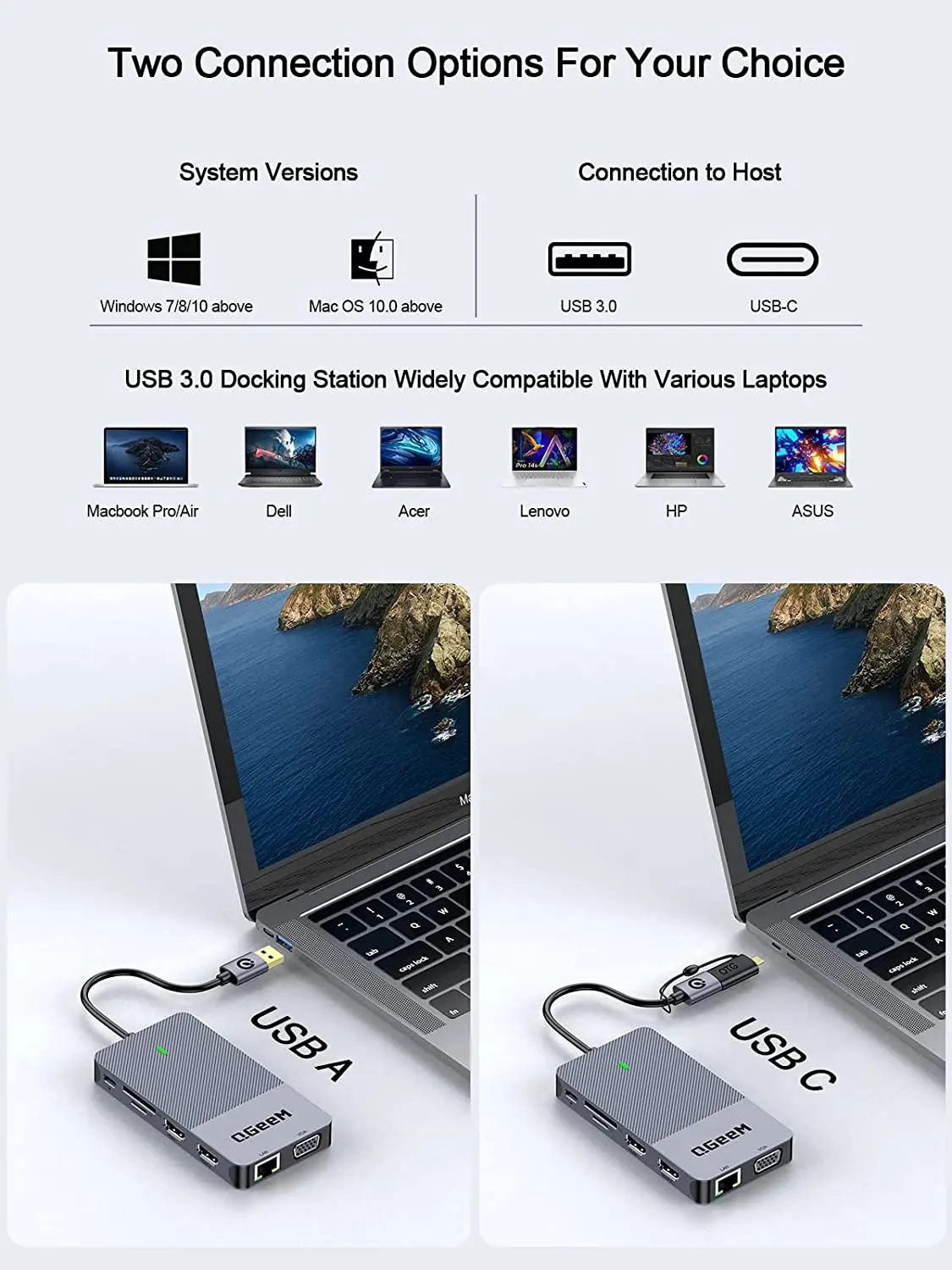 QGeeM USB 3.0 Docking Station, - огляд і ціна Smart Home Hub 2