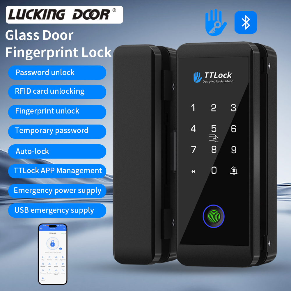 TTLOCK Smart Glass Lock Finger - огляд і ціна Smart Home Door Lock